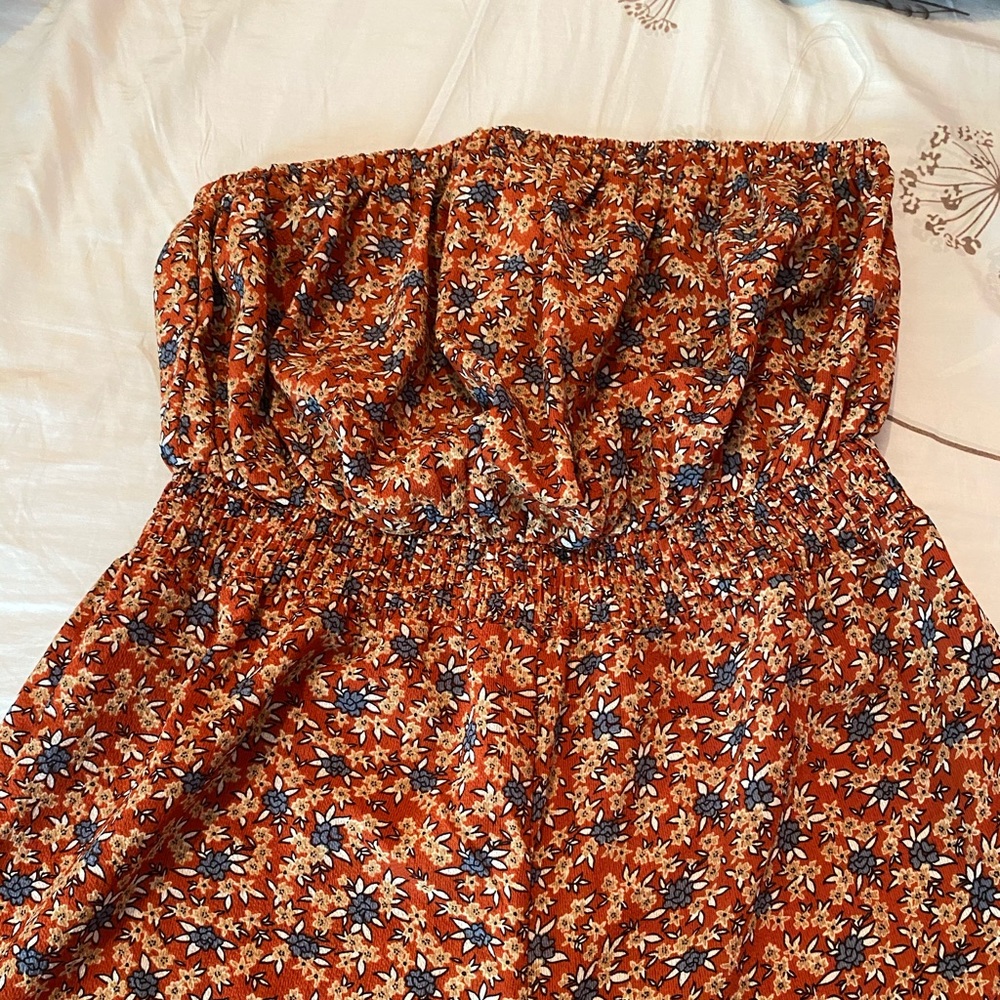 Flower patter Jump Suit